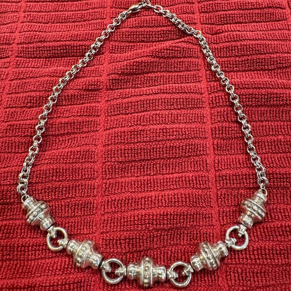 Brighton Silver Beaded Necklace - Picture 1 of 5